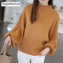 Load image into Gallery viewer, DRL 2019 New Winter Women Sweaters Fashion Turtleneck Batwing Sleeve Pullovers Loose Knitted Sweaters Female Jumper Tops 7color